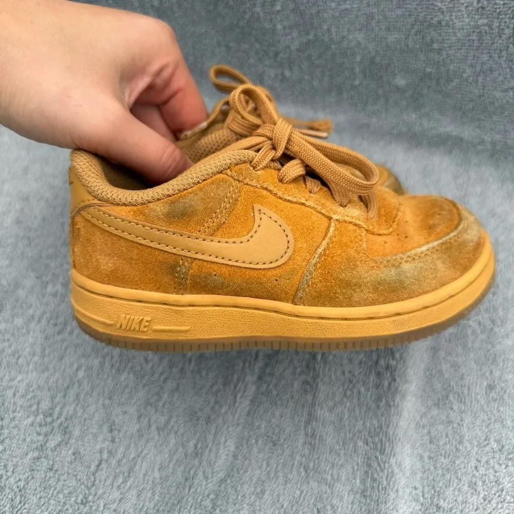 Infant Nike Air Force 1 Low LV8 3 TD Shoe “Wheat” Tan Brown